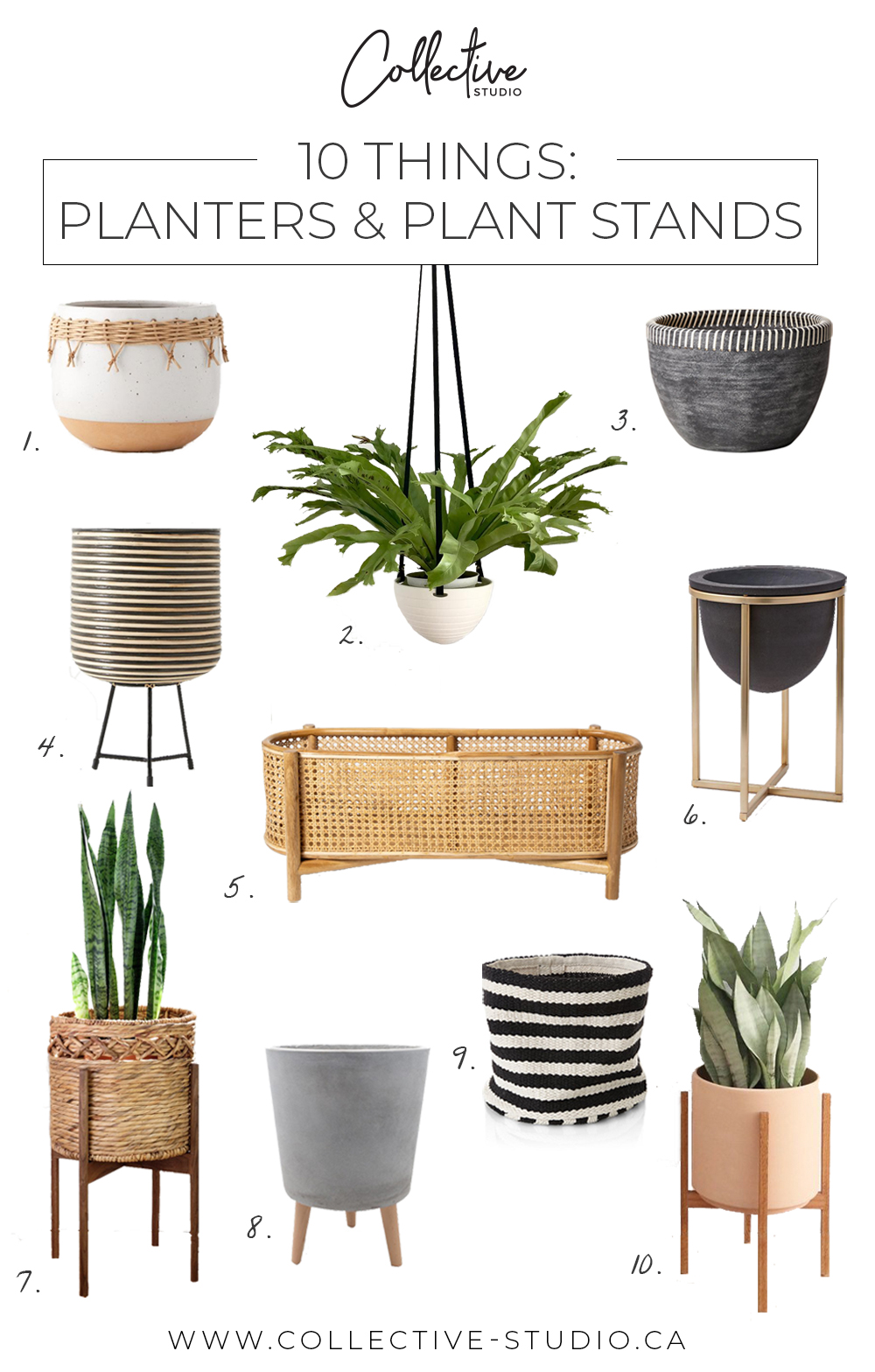 10 Things: Planters & Plant Stands